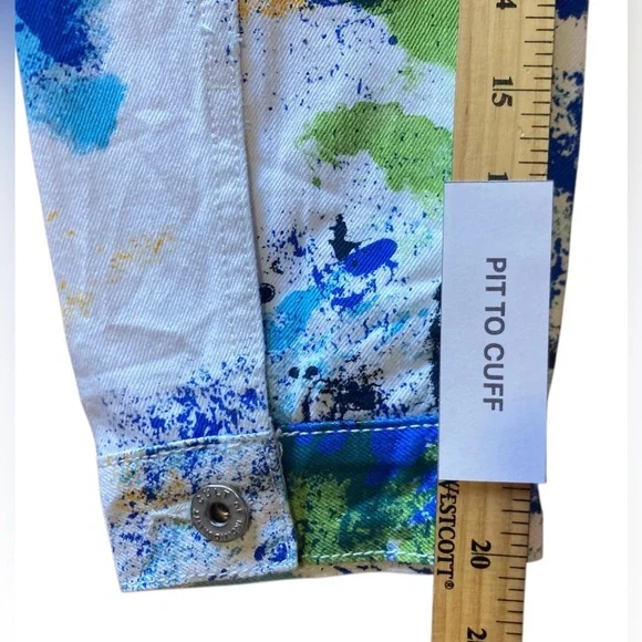 NWT Cult of Individuality Type 2 Splatter Jacket Men’s Size XL Rare Denim - Picture 7 of 8